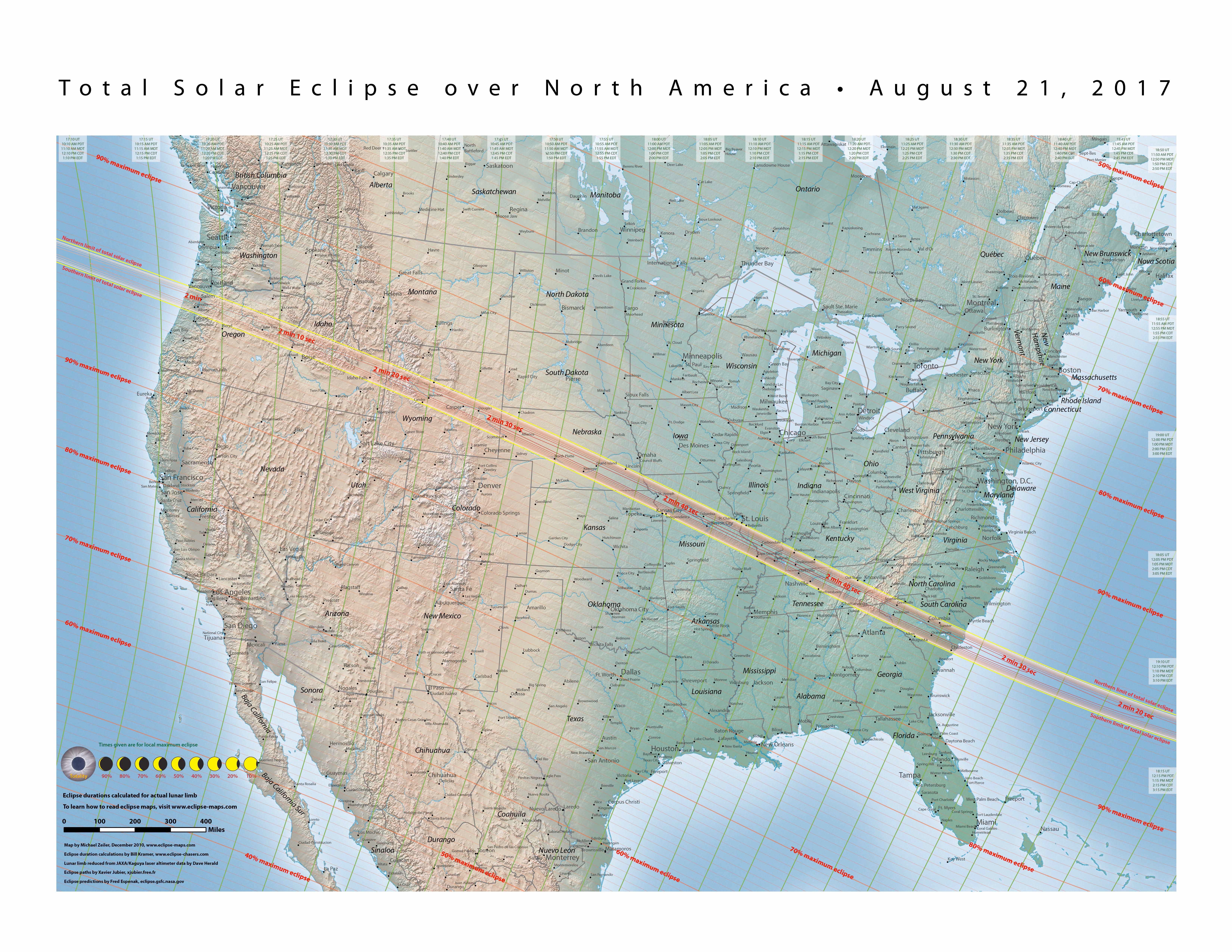 Nasa Total Solar Eclipse Of 2017 August 21